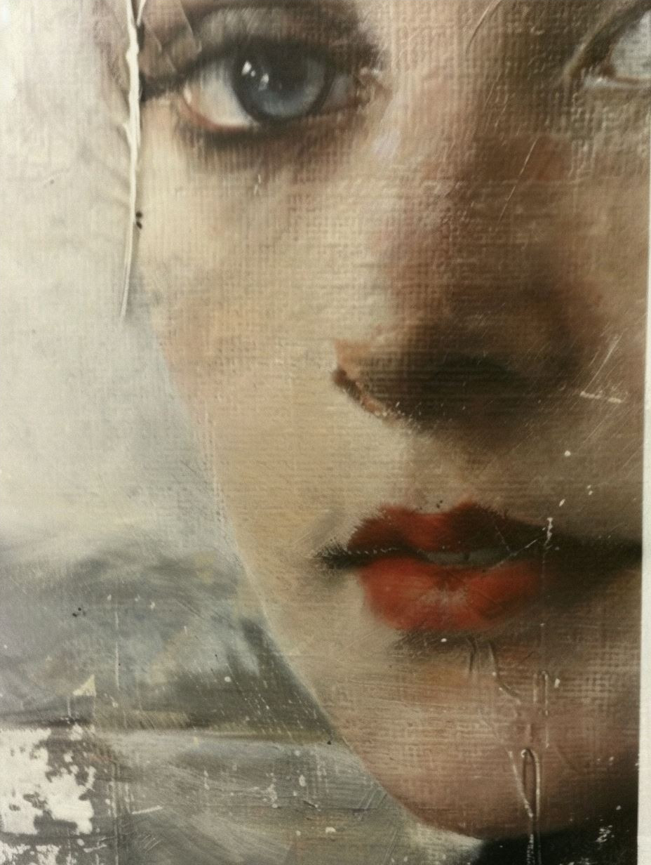 Fragmented Gaze and Crimson Bloom