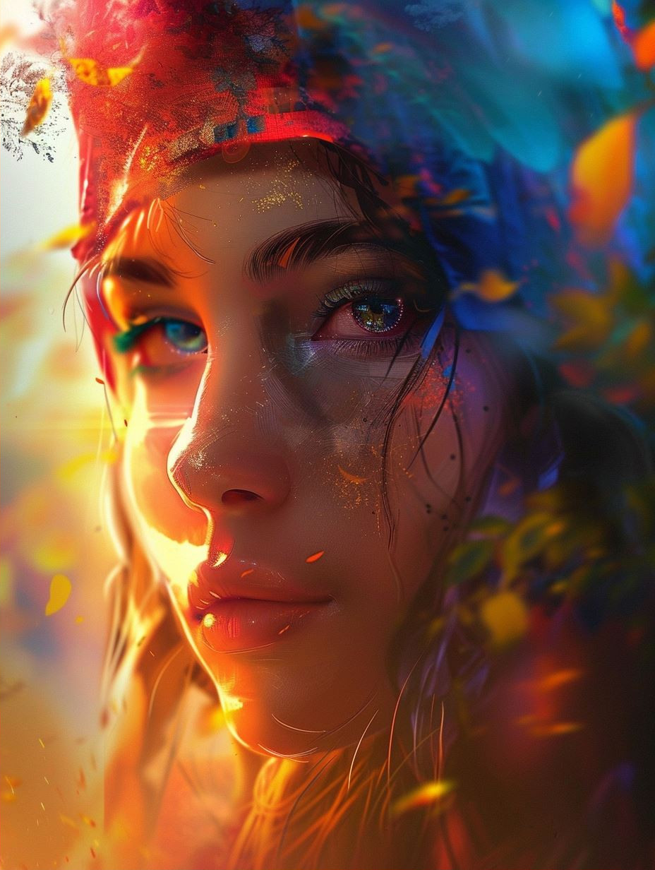 Celestial Prism Ethereal Portrait