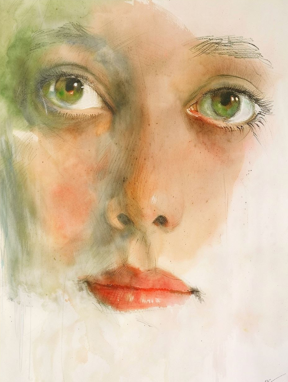 Ethereal Botanical Portrait Study
