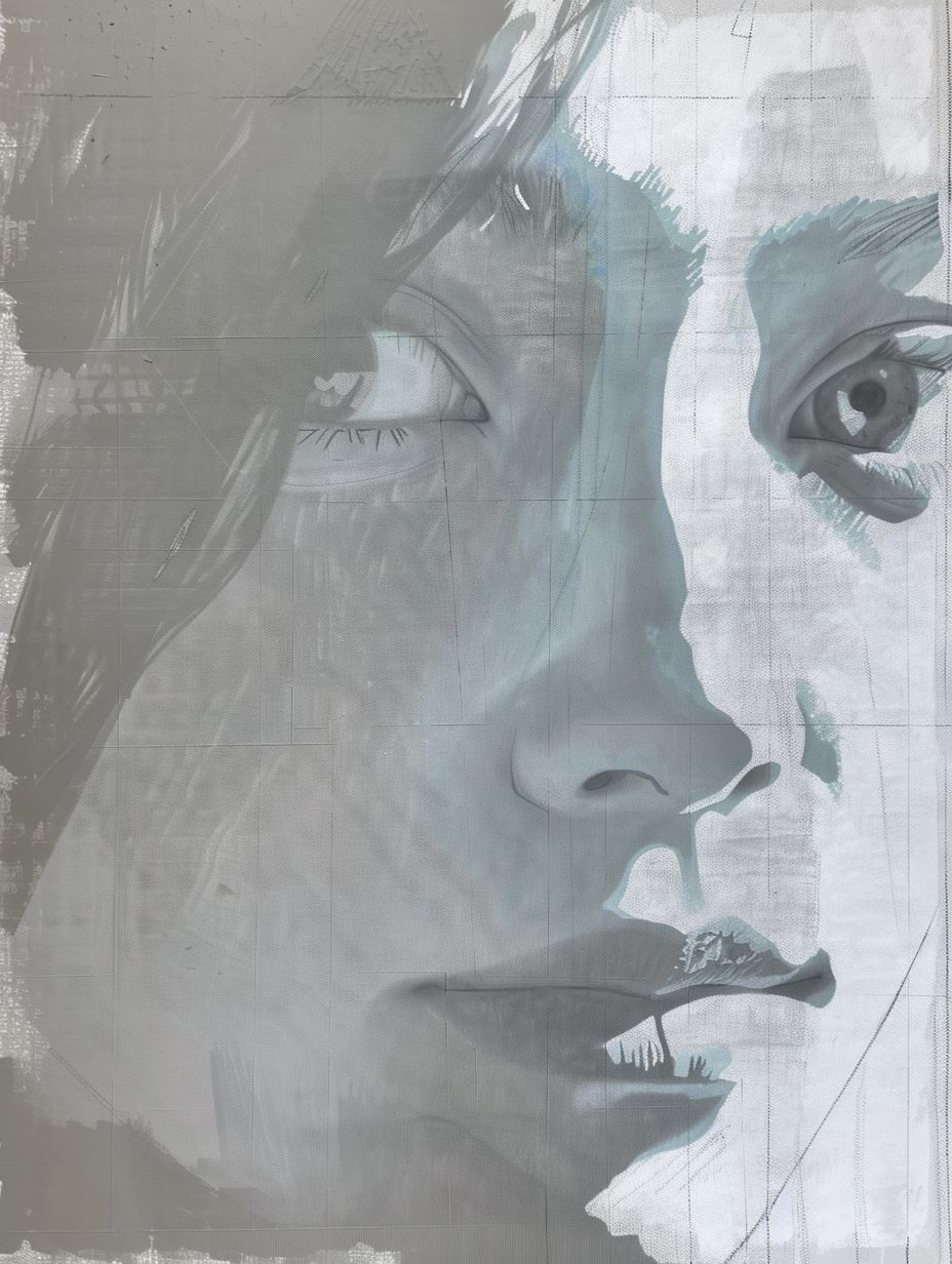 Fragmented Ethereal Portrait Study