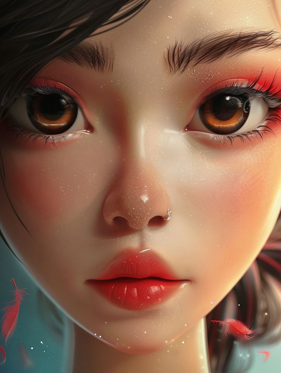 Ethereal Crimson Gaze