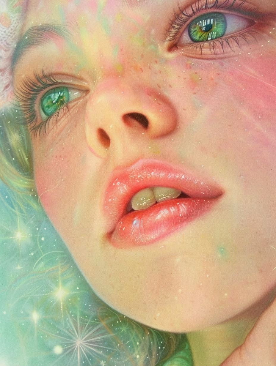 Ethereal Gaze of Cosmic Wonder