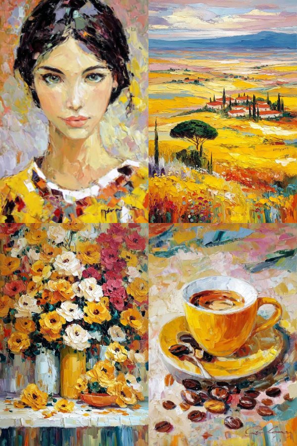 Vibrant Impressionist Muse