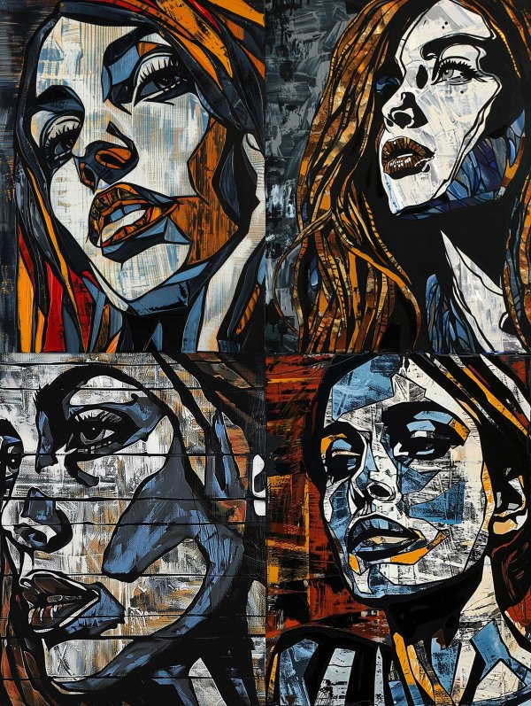 Fragmented Urban Portrait Study