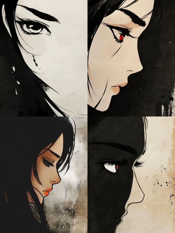 Ink Shadow Gaze