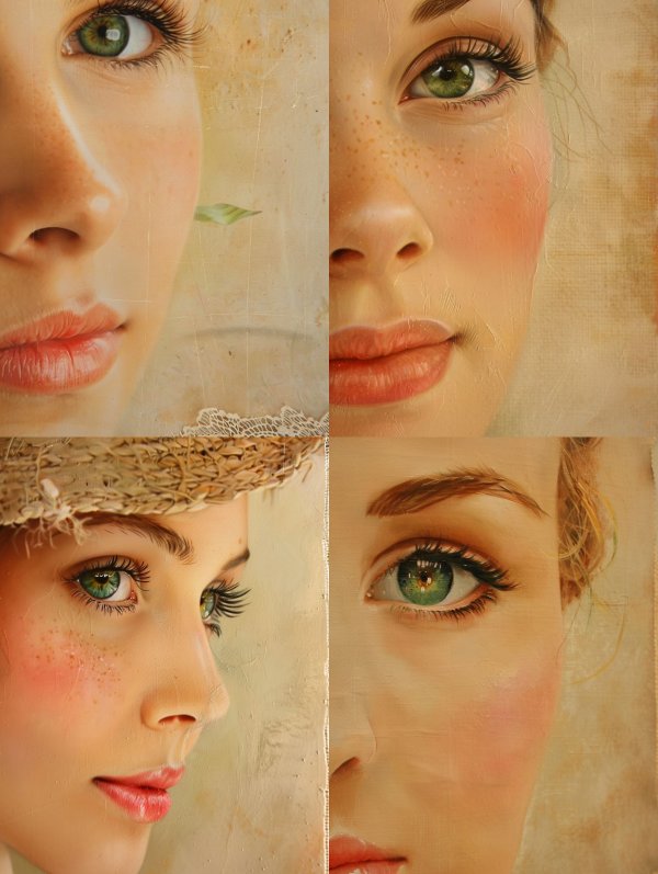 Ethereal Vintage Gaze