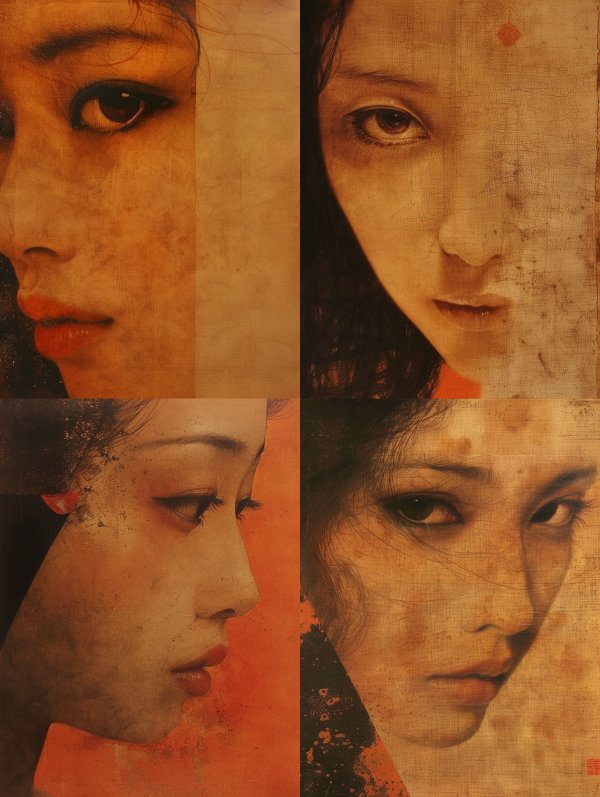 Amber Gaze Ethereal Portrait
