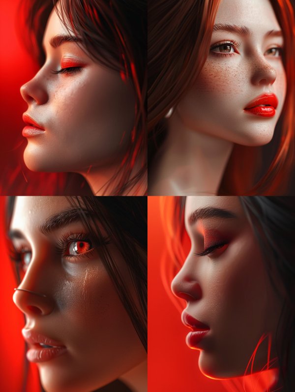 Crimson Ethereal Glow