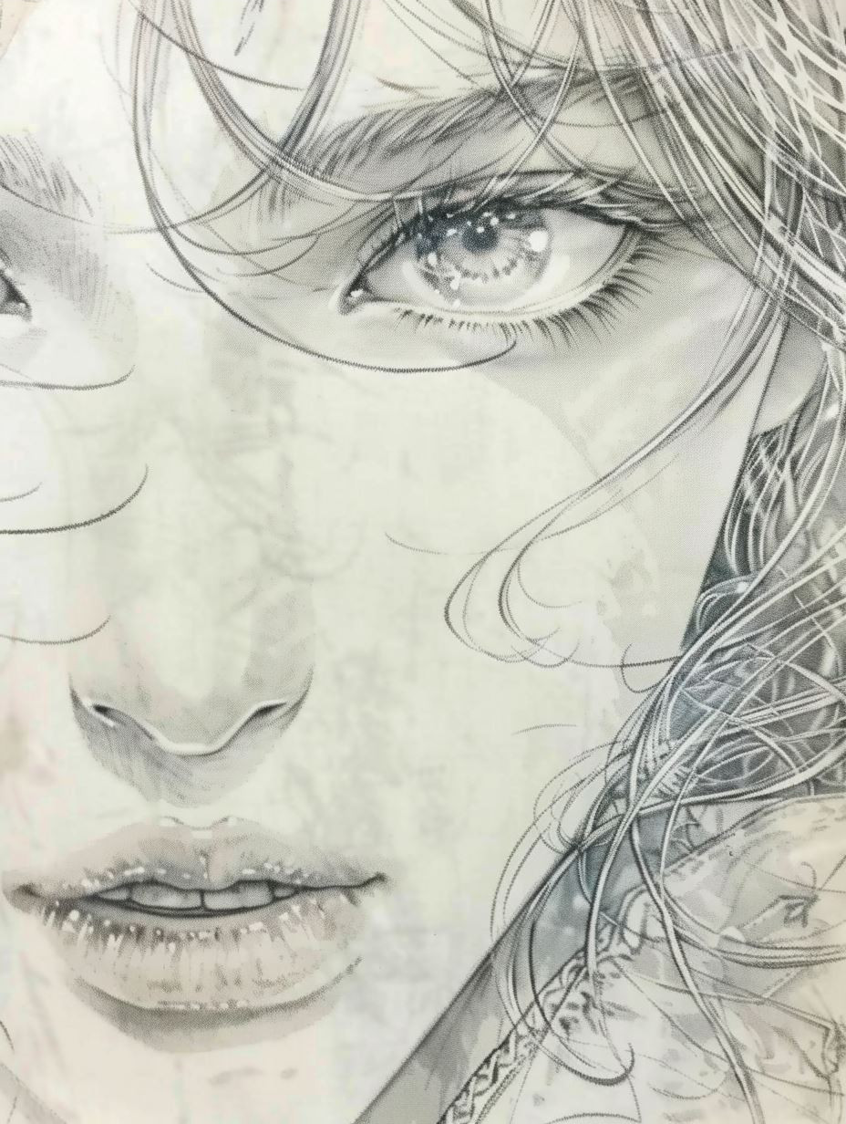 Ethereal Charcoal Portrait Study