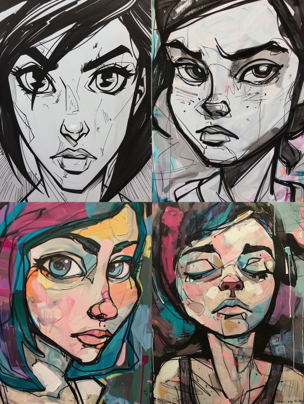 Expressive Modern Portrait Studies