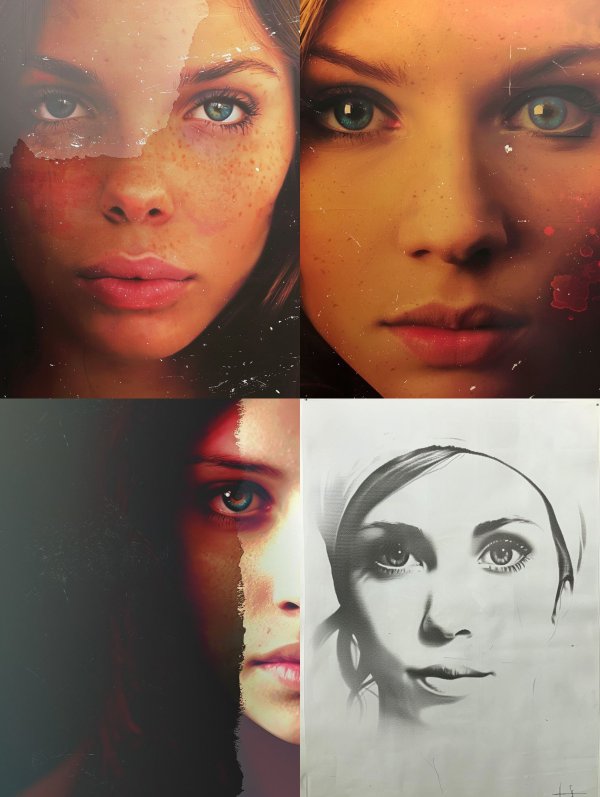 Torn Memory Portrait
