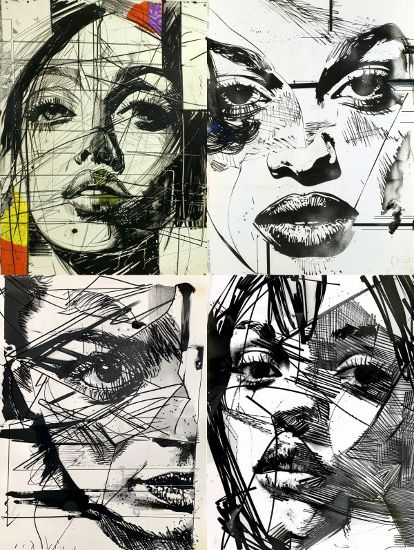 Fragmented Urban Portrait Study