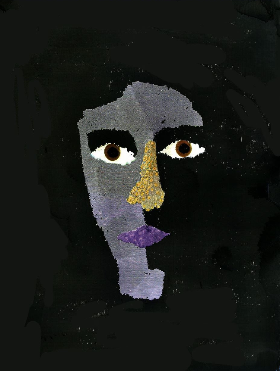 Abstract Soul in Textured Hue