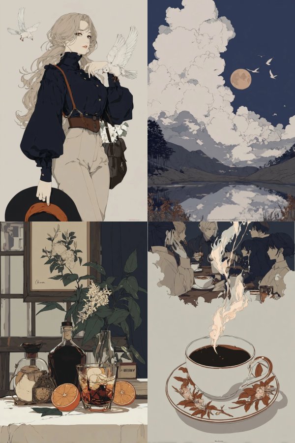 Elegant Avian Muse