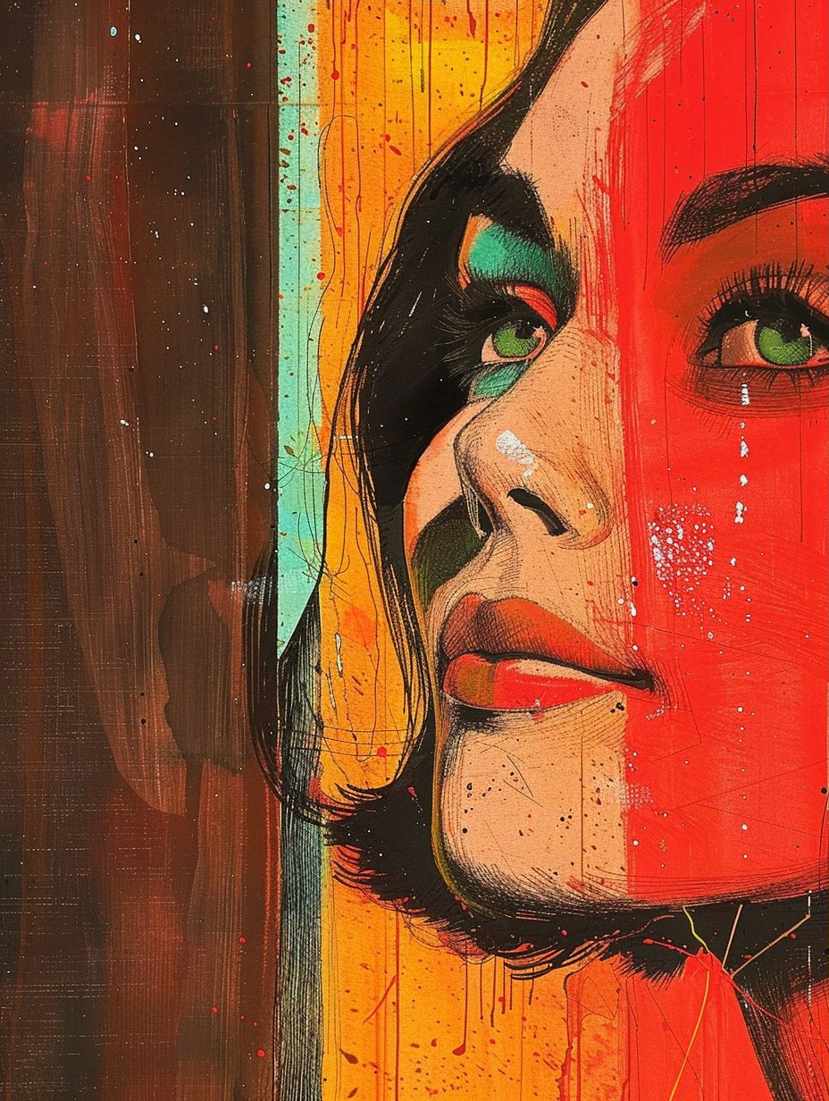 Vibrant Urban Expressionist Portrait