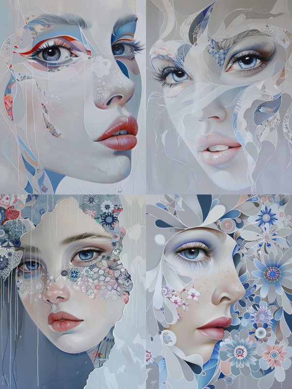 Fragmented Ethereal Portrait