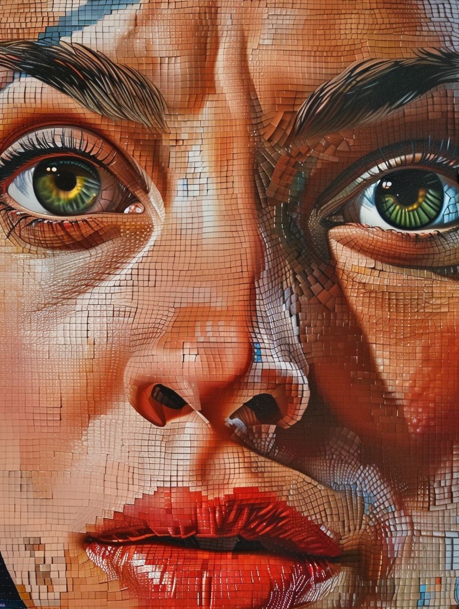 Digital Mosaic Portrait
