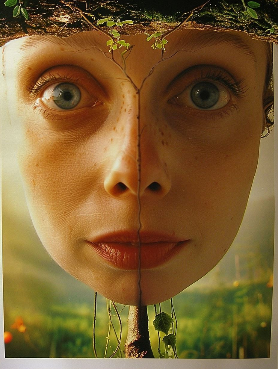 Ethereal Nature Double Exposure