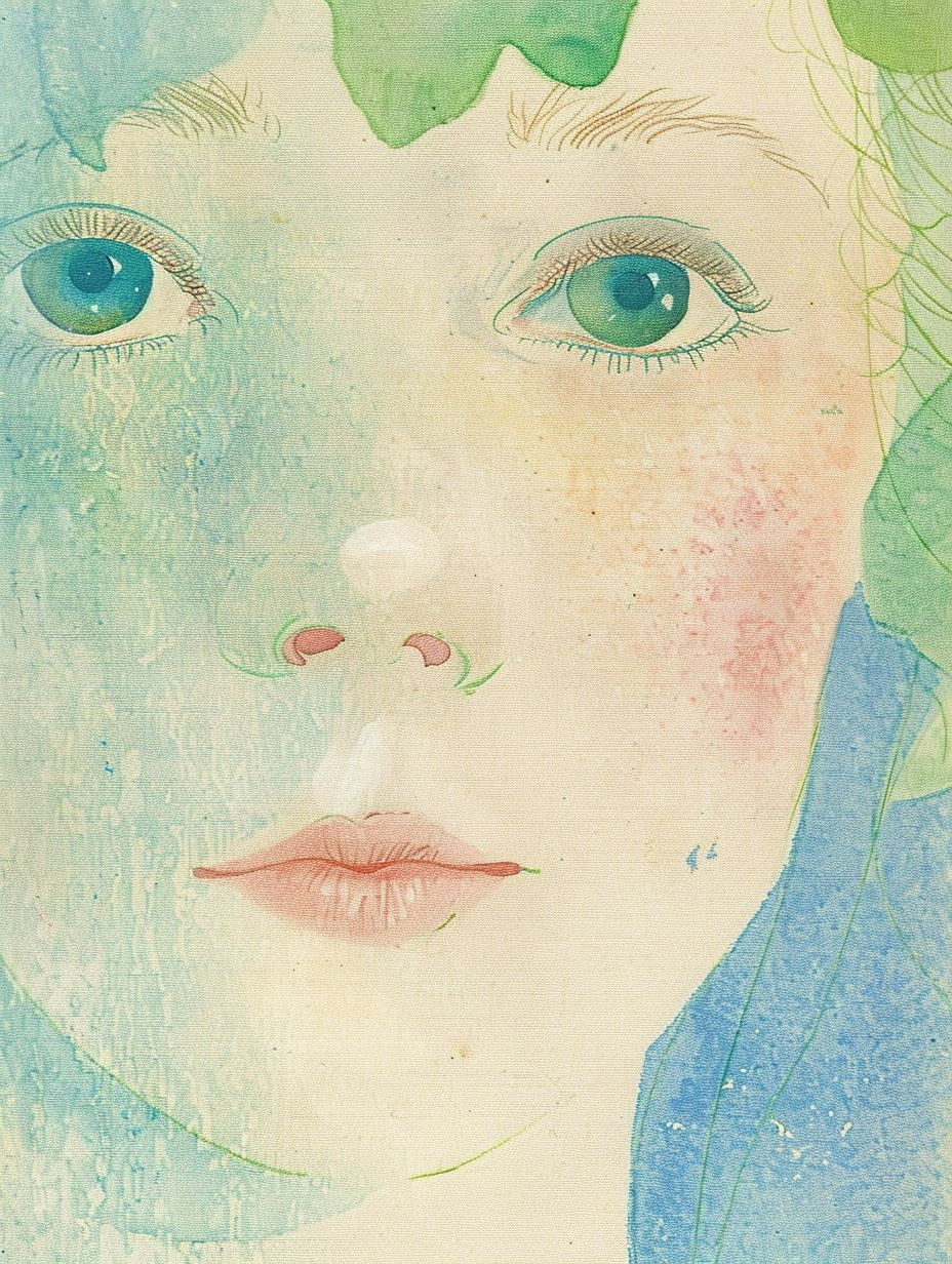 Ethereal Pastel Dream Portrait