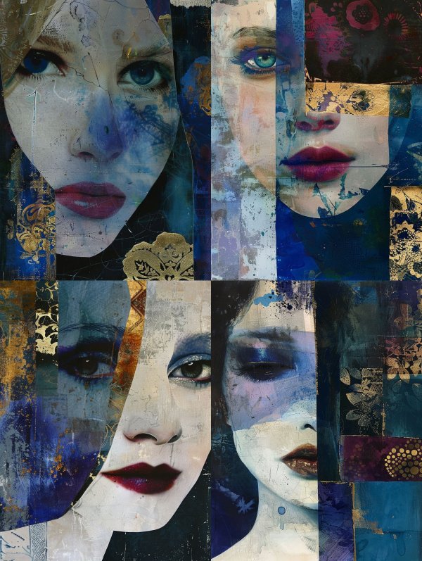 Fragmented Dreams of Azure Beauty