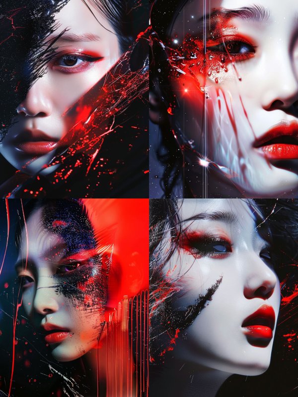 Crimson Shards of Digital Soul