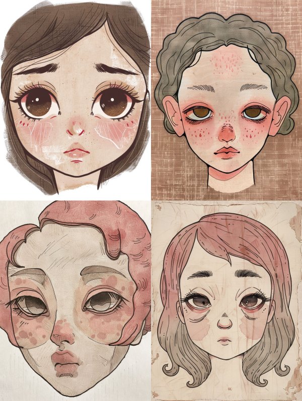 Melancholy Doll Portrait