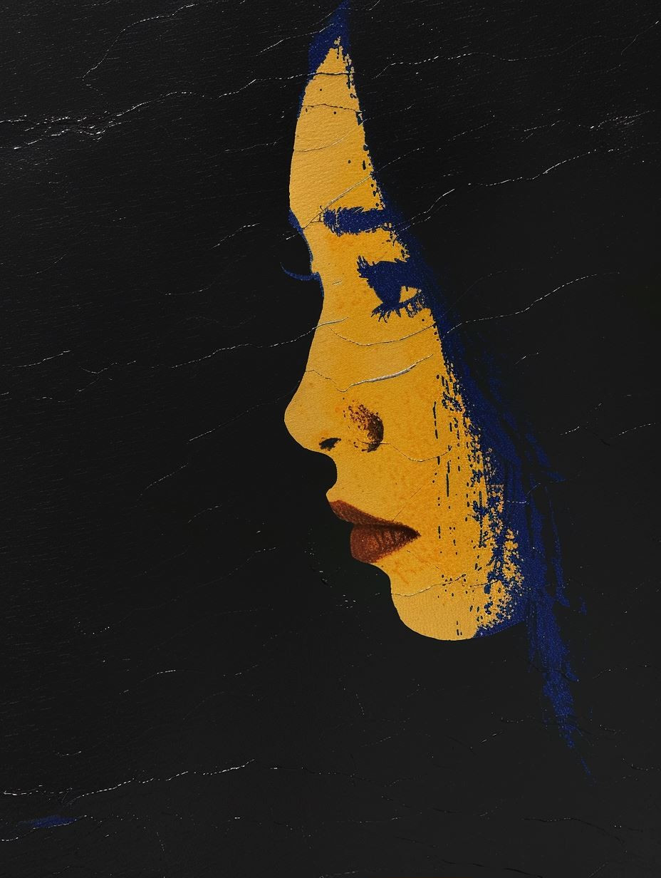 Shadowed Profile in Deep Contrast