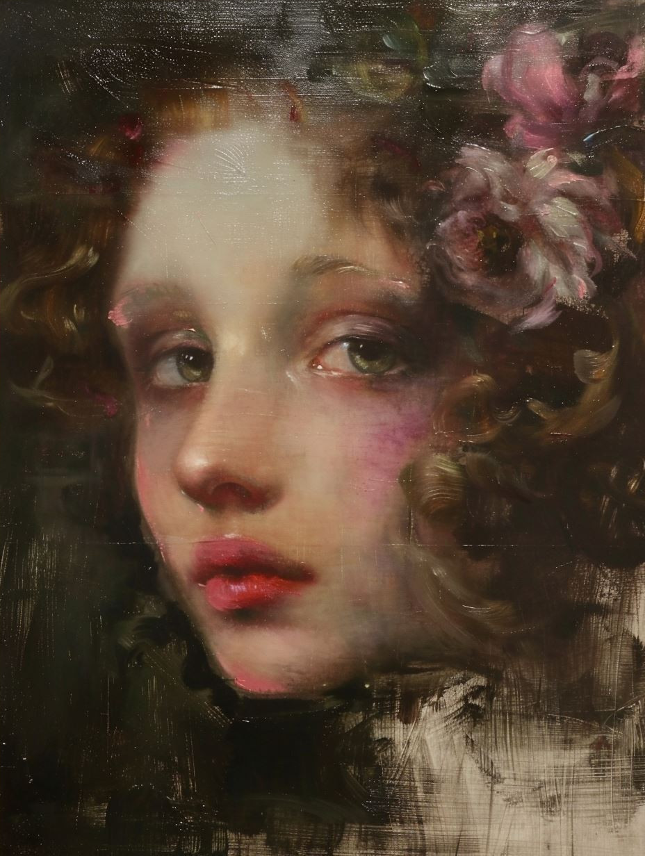 Ethereal Oil Portrait Study