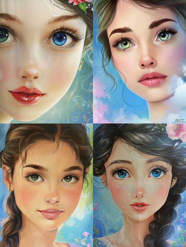 Ethereal Digital Portraiture Collection