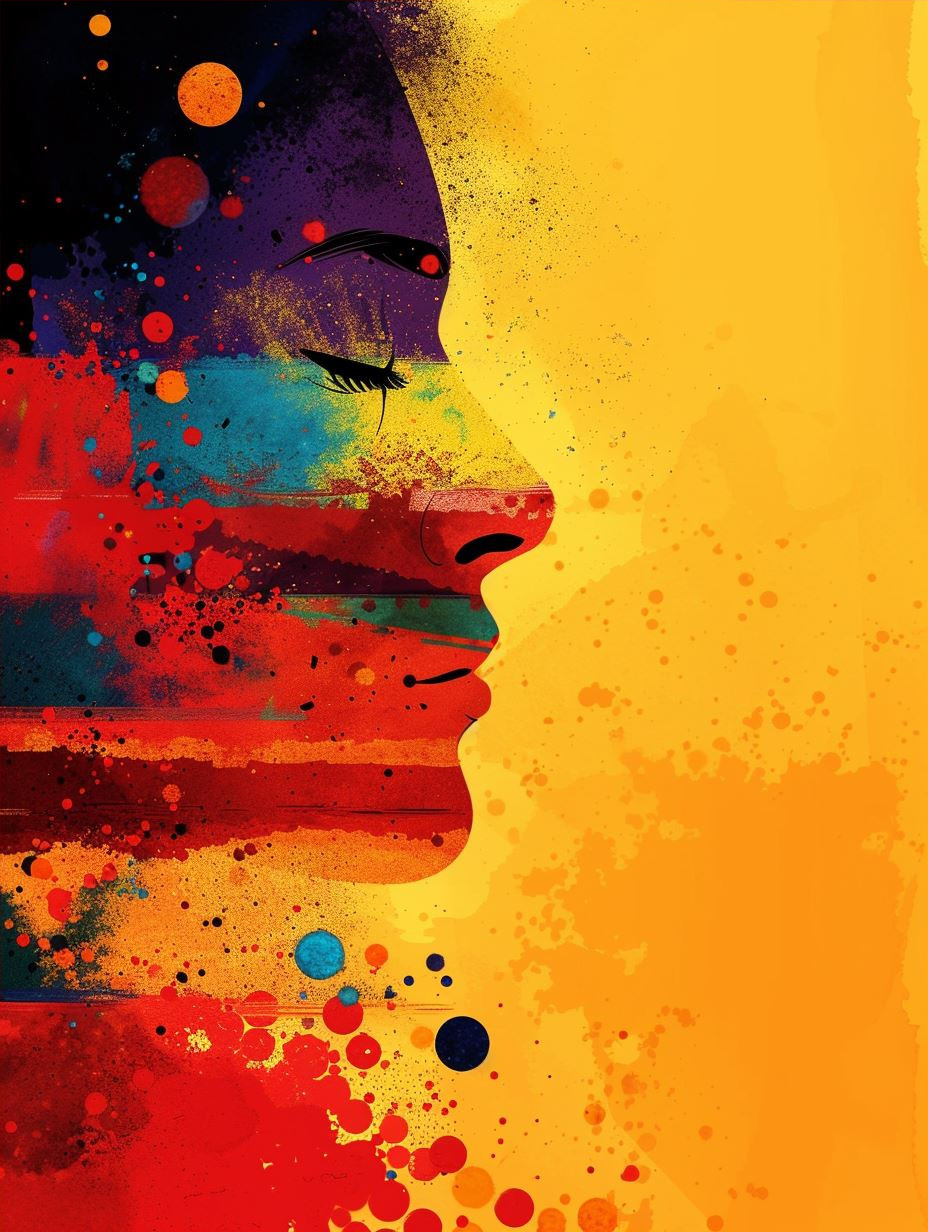 Radiant Sunset Silhouette Portrait