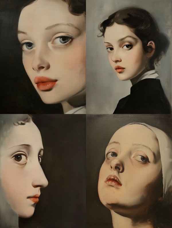 Ethereal Porcelain Gaze