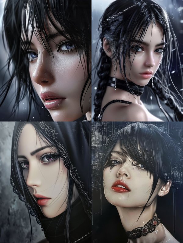 Rainy Noir Elegance