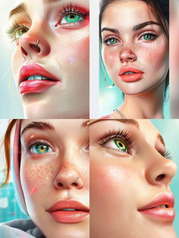 Ethereal Neon Gaze