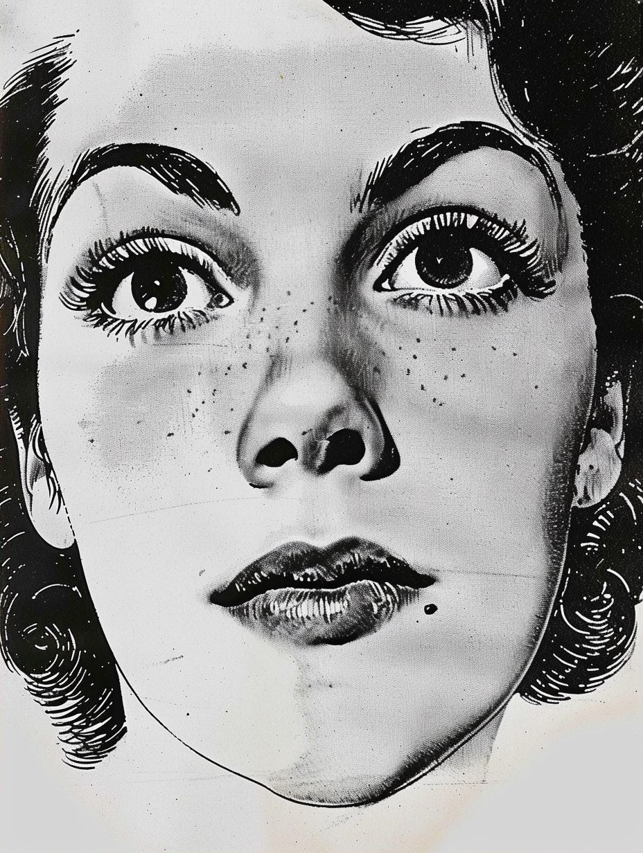Vintage Floral Gaze