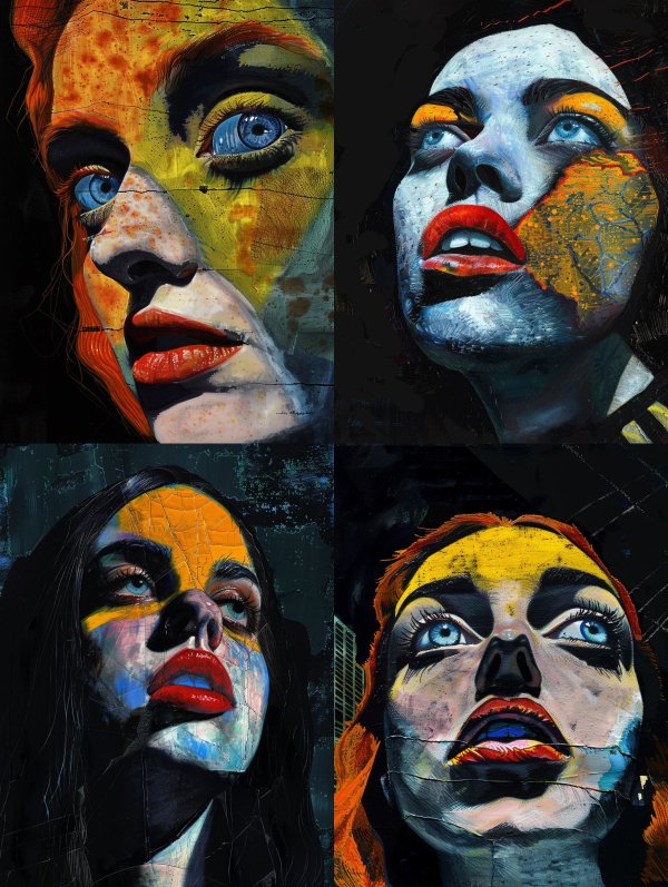Abstract Neon Portrait