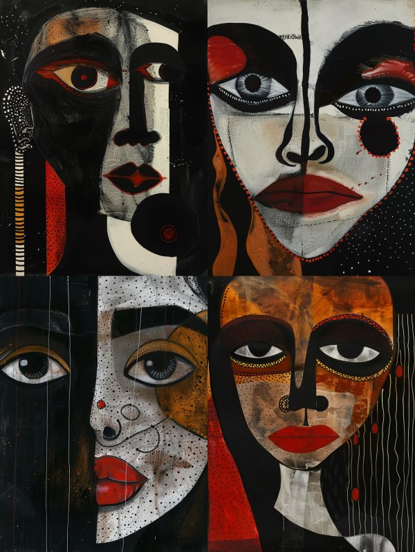 Abstract Noir Portrait