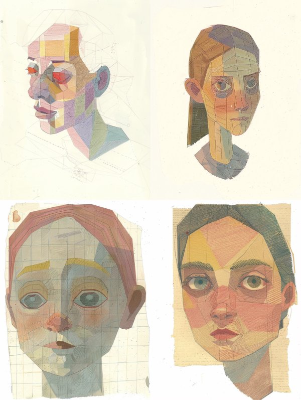 Prismatic Geometry Portrait