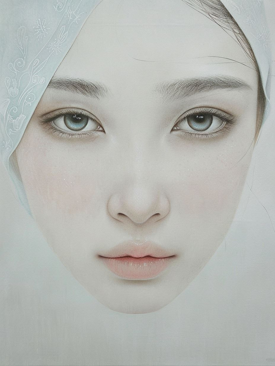 Ethereal Gaze in Soft Light