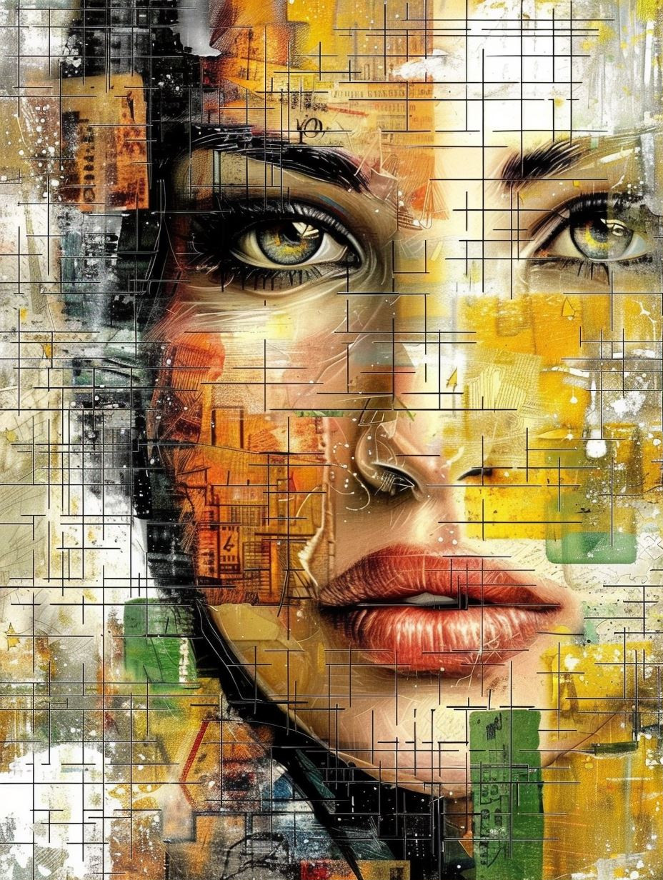 Fragmented Gaze of Golden Light - Image 1