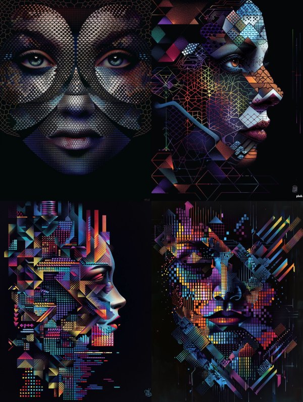 Digital Mosaic Human Gaze