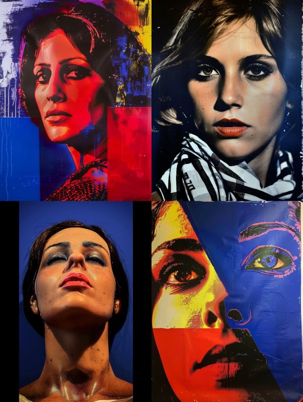 Neon Noir Pop Art Portrait