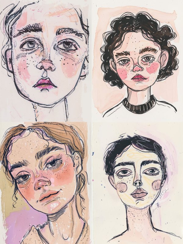 Raw Ink Portrait