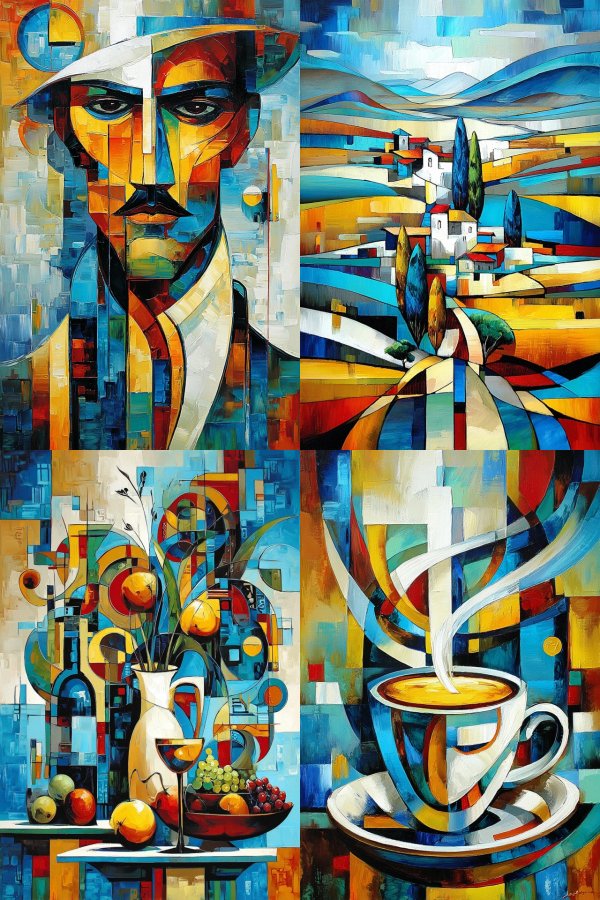 Cubist Prism Portrait
