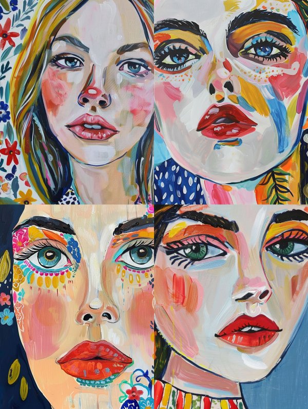 Floral Prism Portrait
