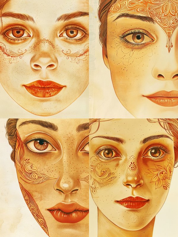 Golden Ochre Ethereal Portrait
