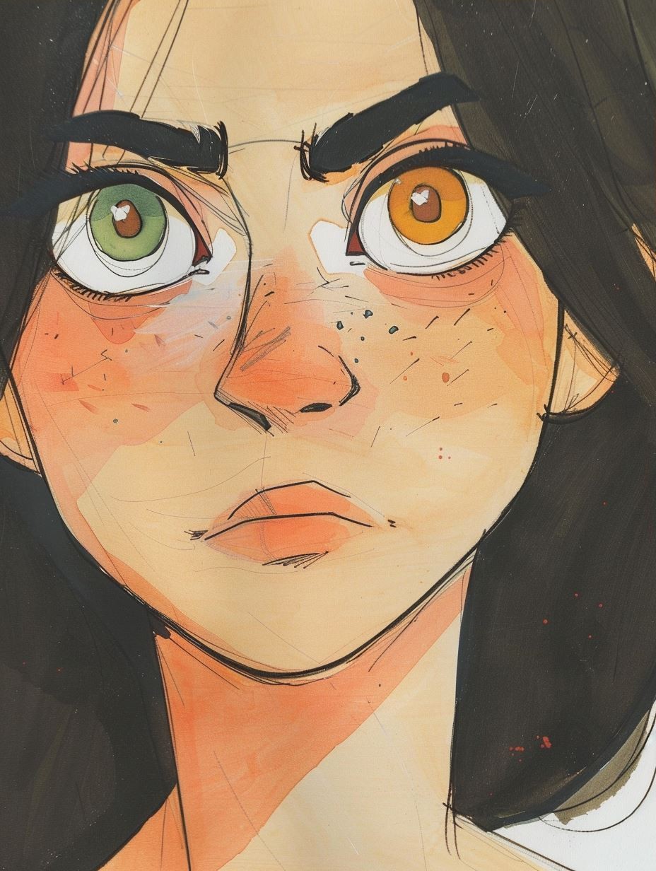 Abstract Watercolor Gaze