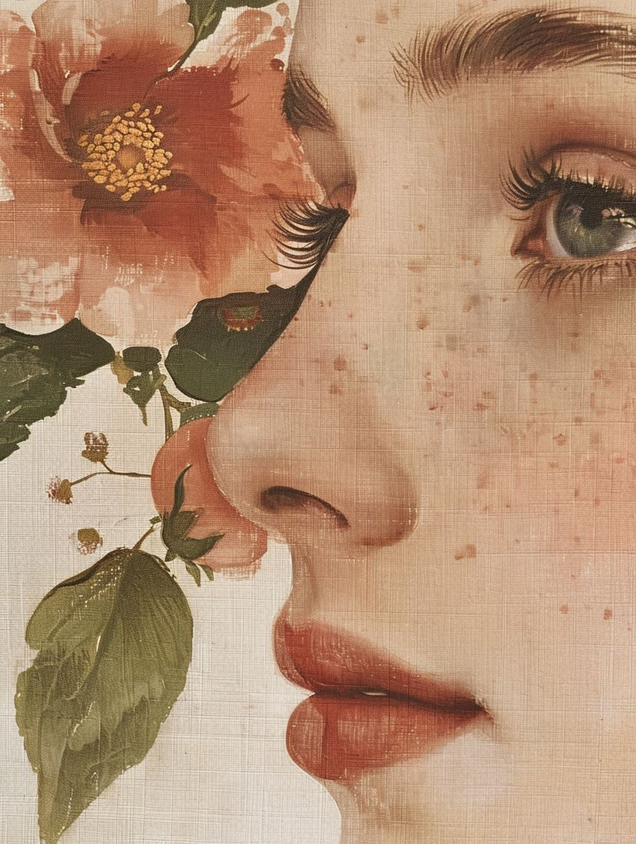 Ethereal Floral Portrait Study