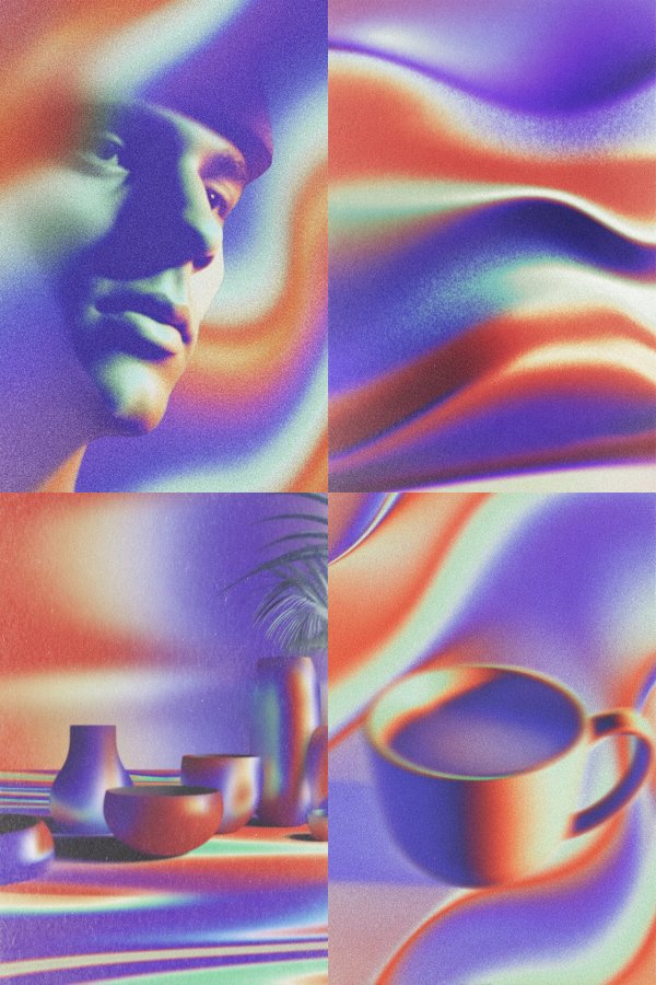 Prismatic Grain Portrait