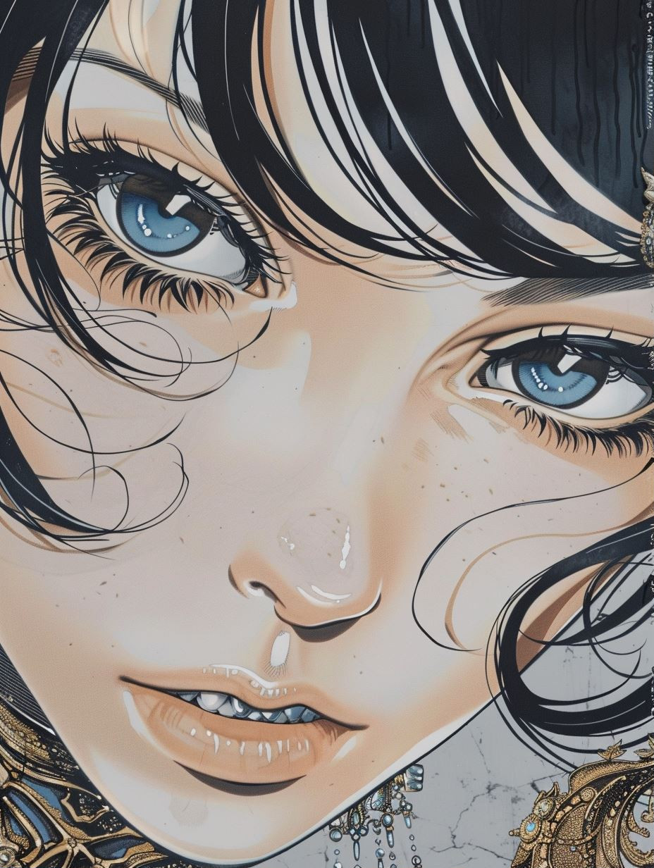 Ethereal Gaze of Midnight Ink