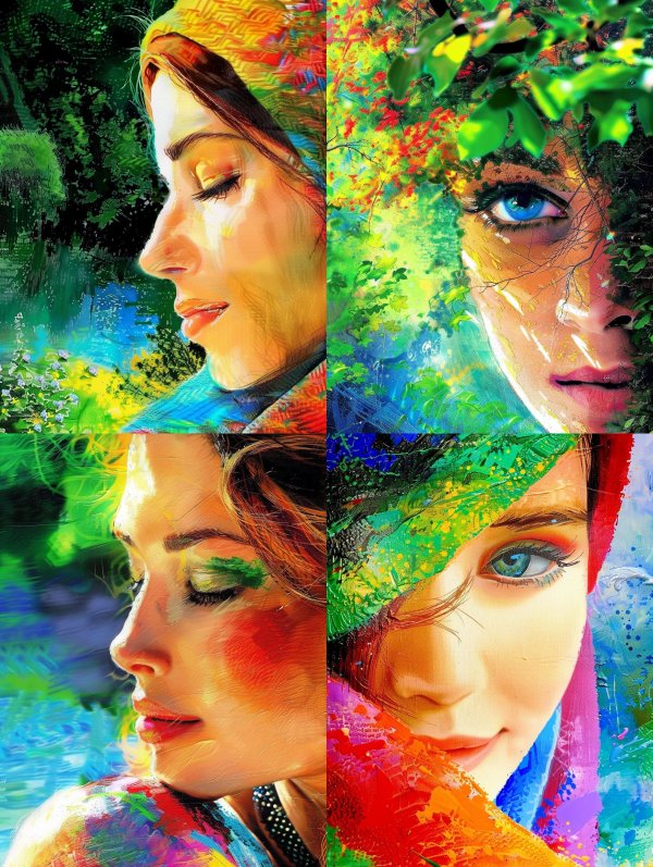 Vibrant Ethereal Muse